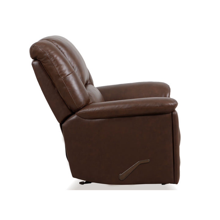Plush Gliding Recliner Tavern Brown
