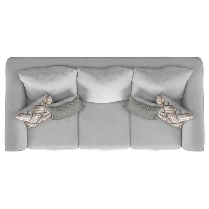 Salizar - 2 Piece Upholstered Flared Arm Sofa Set - Sand