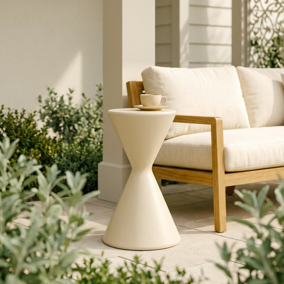 24" MgO Garden Pedestal Plant Stand – Gray