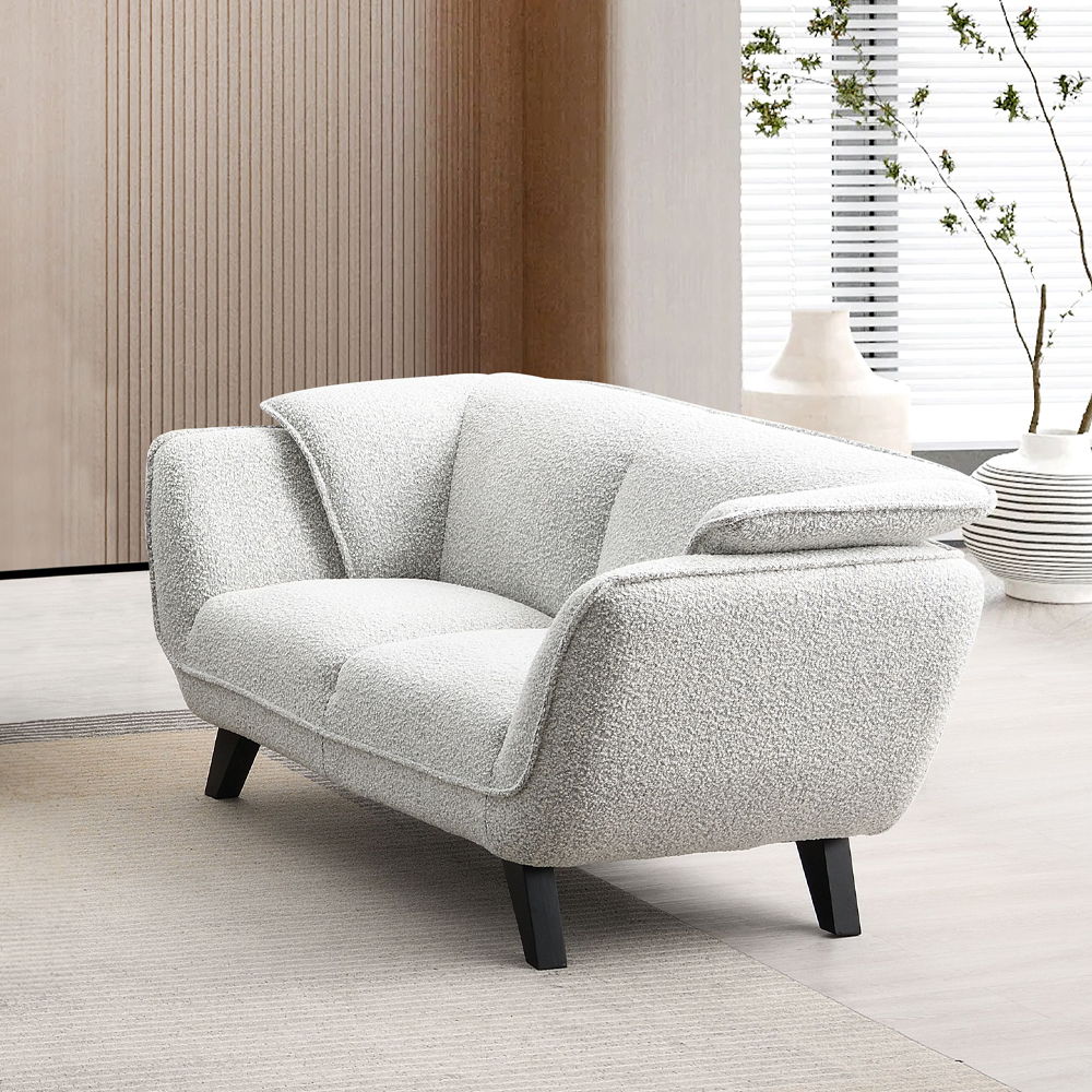Nayeli - Loveseat - Light Gray Boucle