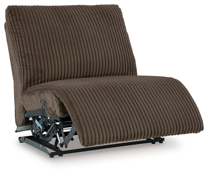 Top Tier - 3-Piece Reclining Sectional With Raf Press Back Chaise - Chocolate by Ashley Furniture product image
