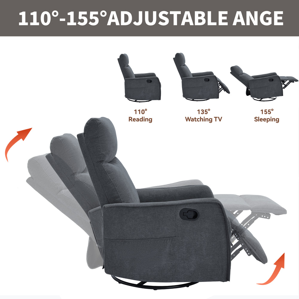 heat-massage-manual-recliner-chair-with-rocker-and-swivel-grey-fabric