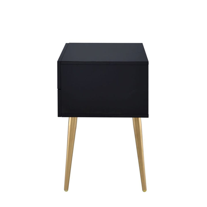 Denvor - End Table - Black & Gold
