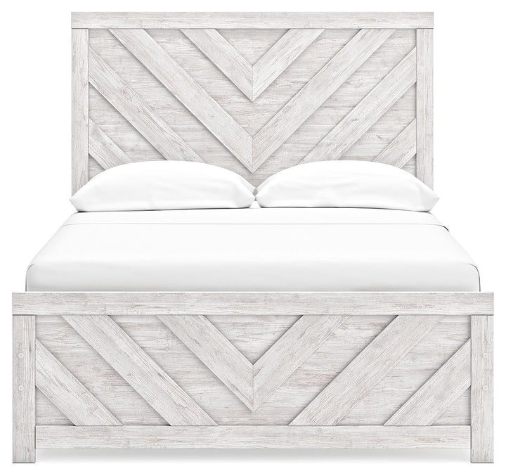 Cayboni - Full Panel Bed - Whitewash by Ashley Furniture product image