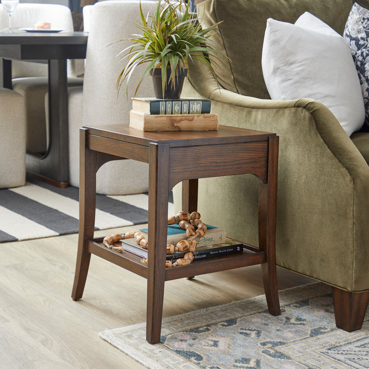 Sylvie  Short Bunching Table  Dark Brown