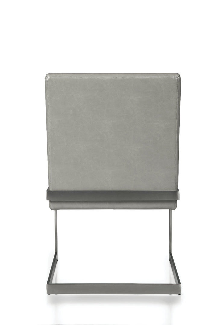 coral-synthetic-leather-upholstered-dining-chair