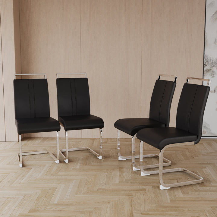 medieval-modern-black-dining-table-set-5-piece