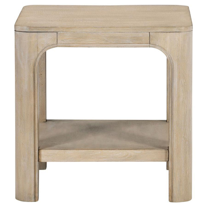 Solano - 2-Piece Square Coffee Table Set - Weathered Mango