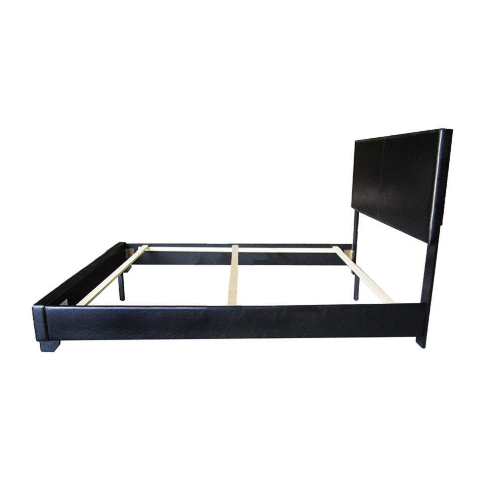 Ireland III - Full Bed - Black Synthetic Leather