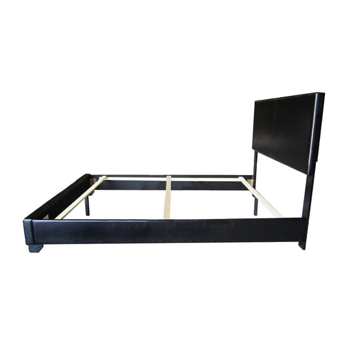 Ireland III - Full Bed - Black Synthetic Leather