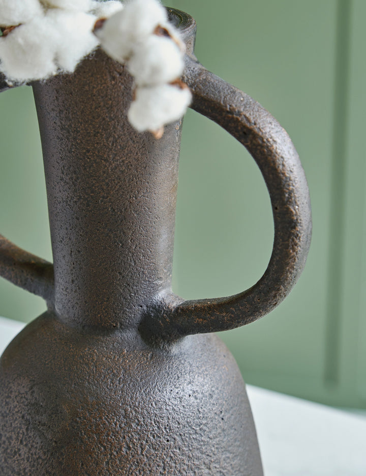 Aadeen - Vase - 14" - Distressed Brown