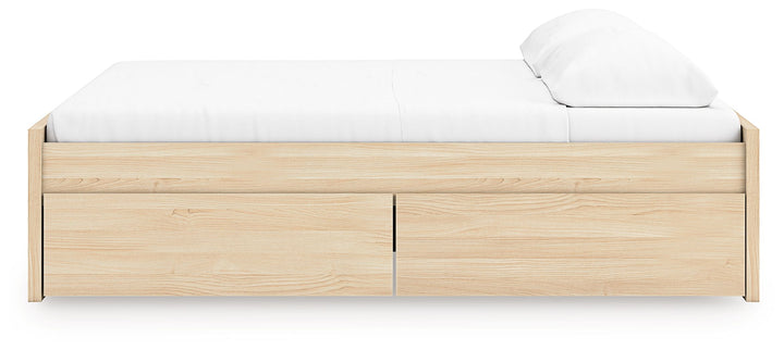 Onita - King Platform Bed With 2 Side Storage - Natural by Ashley Furniture product image