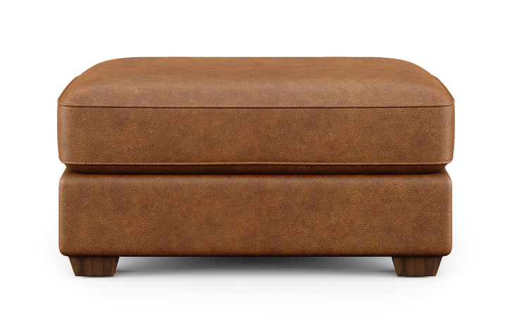 Thornton Leather Cocktail Ottoman
