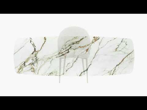 Cora - Side Chair Set of 2) - White Fabric