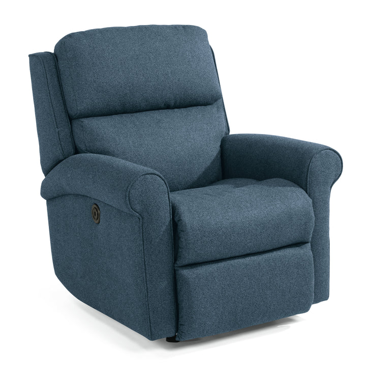 Belle Power Rocking Recliner Blue