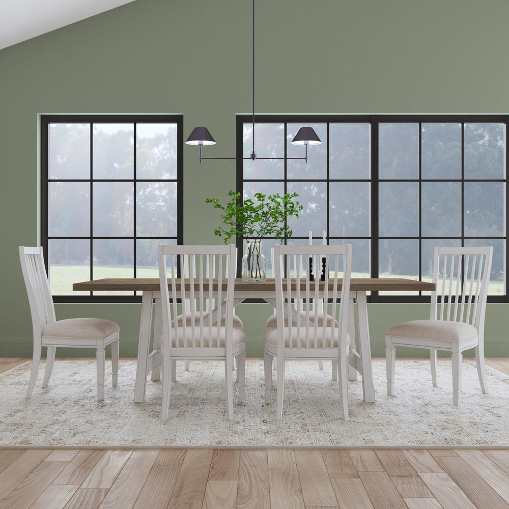 Melody Fabric Pair of Upholstered Dining Chairs