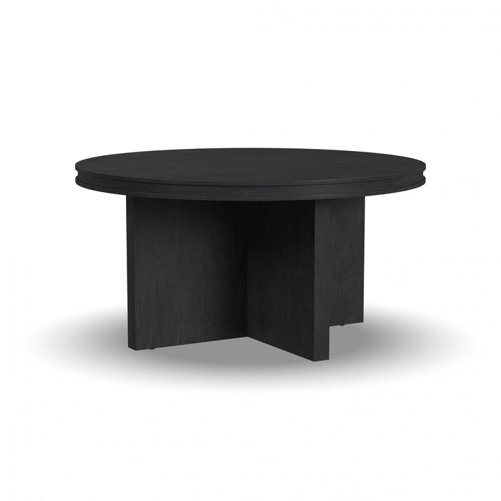 flexsteel-w1027-034-waterfall-round-coffee-table-black