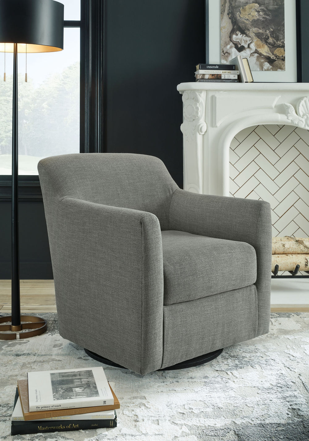 Bradney - Swivel Accent Chair - Gray