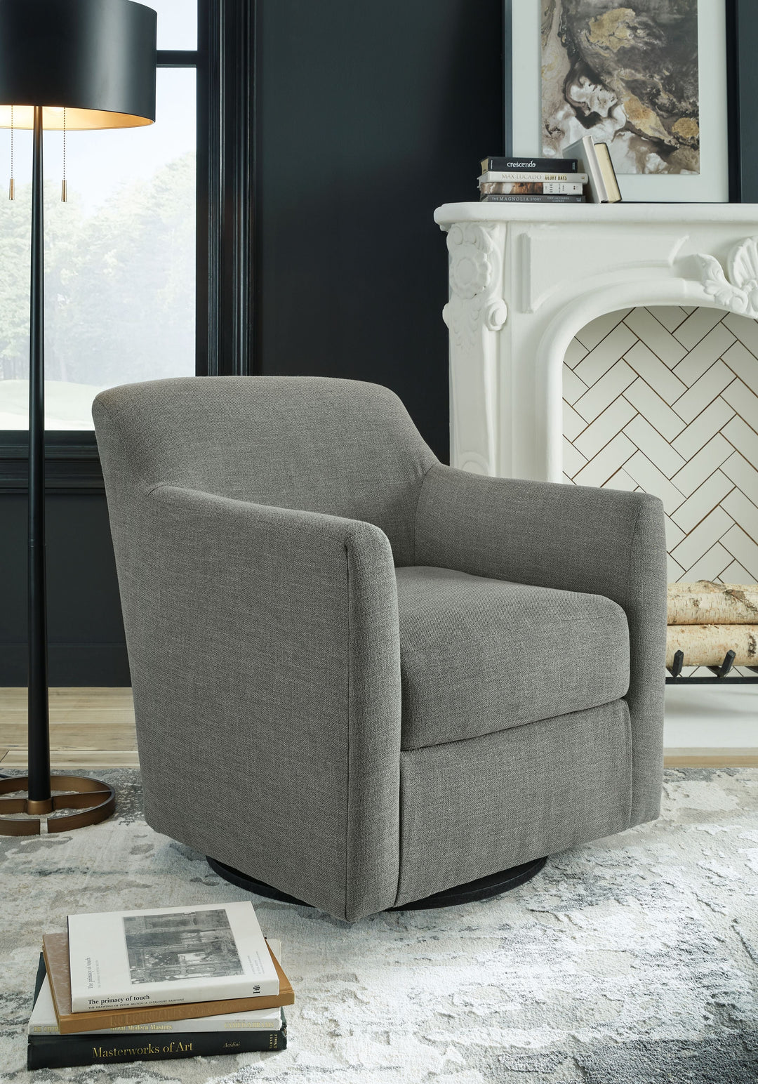 Bradney - Swivel Accent Chair - Gray