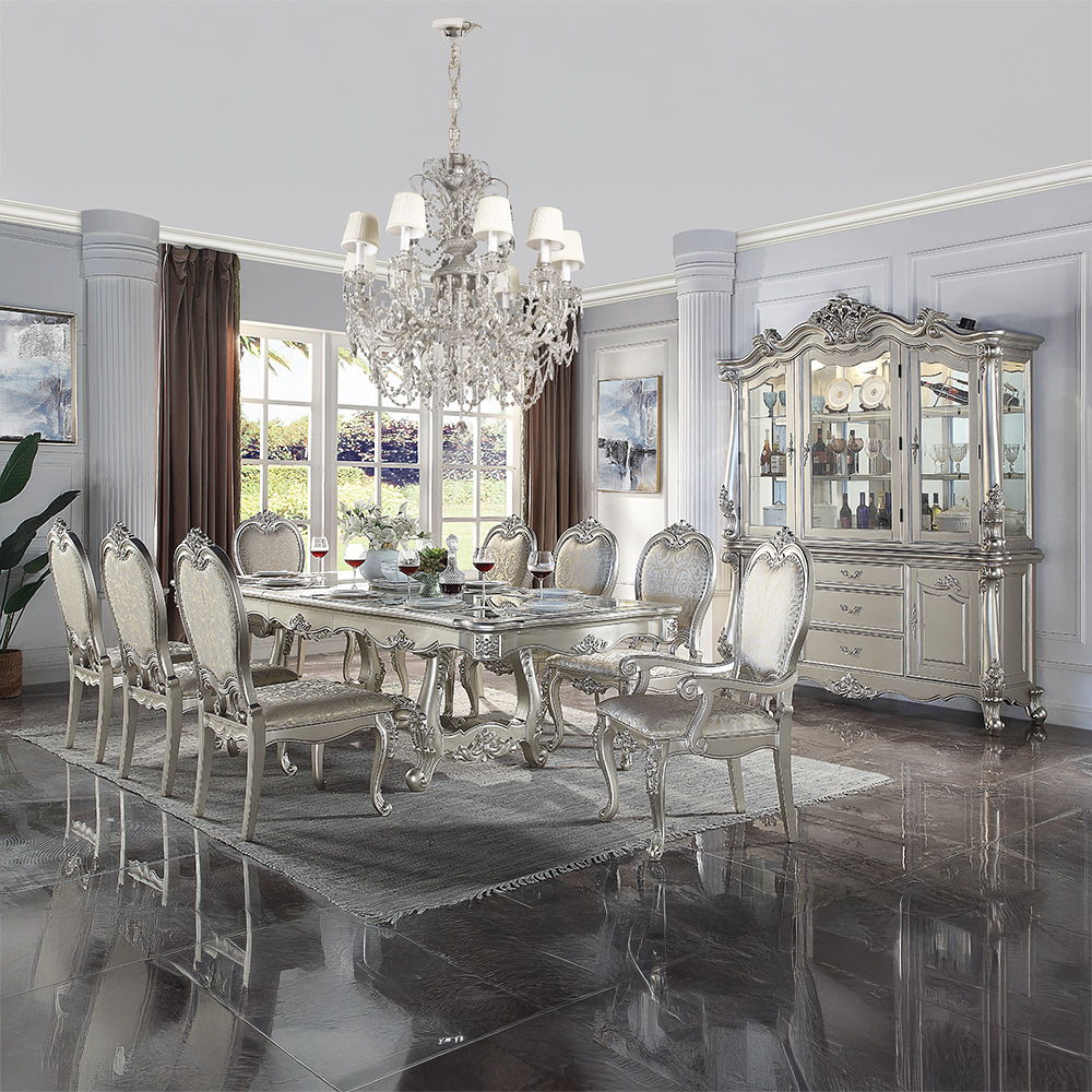 Bently - Arm Chair Set of 2) - Fabric & Champagne