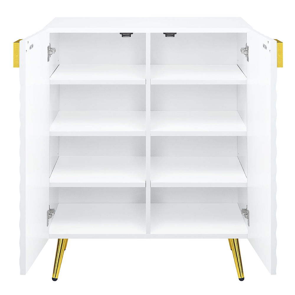 Gaines - Console Cabinet - White High Gloss
