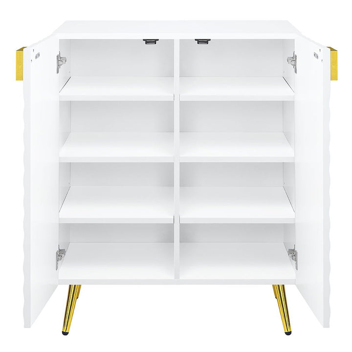 Gaines - Console Cabinet - White High Gloss