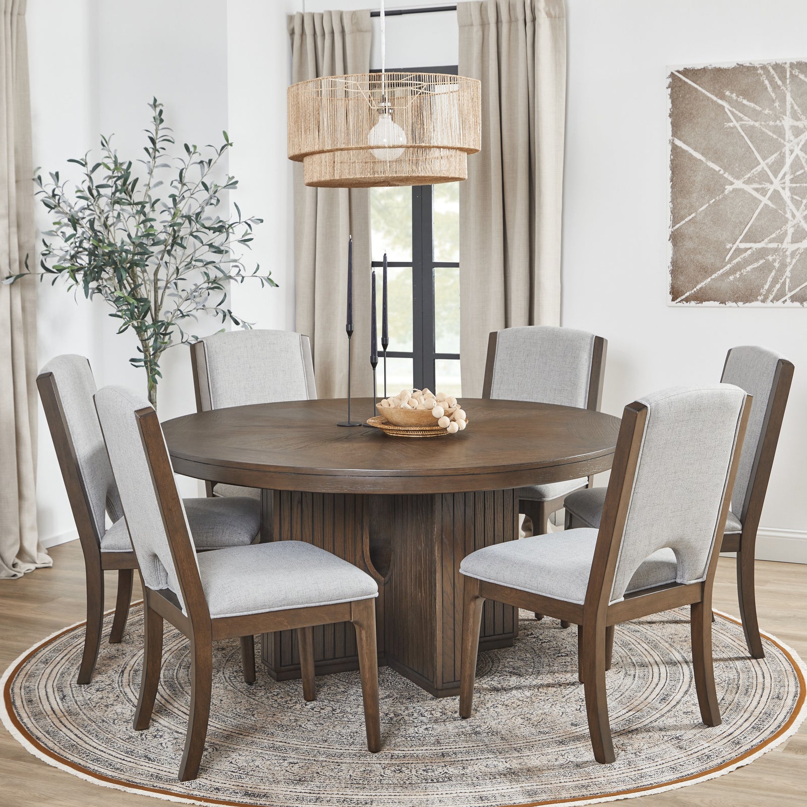 flexsteel-w1013-834-athens-round-dining-table-chocolate-brown