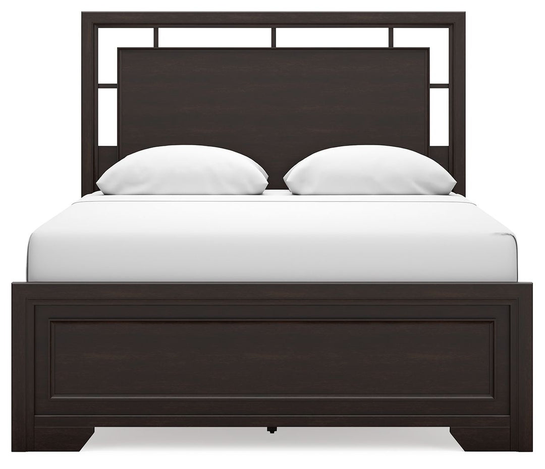Covetown - Queen Panel Bed - Dark Brown by Ashley Furniture product image