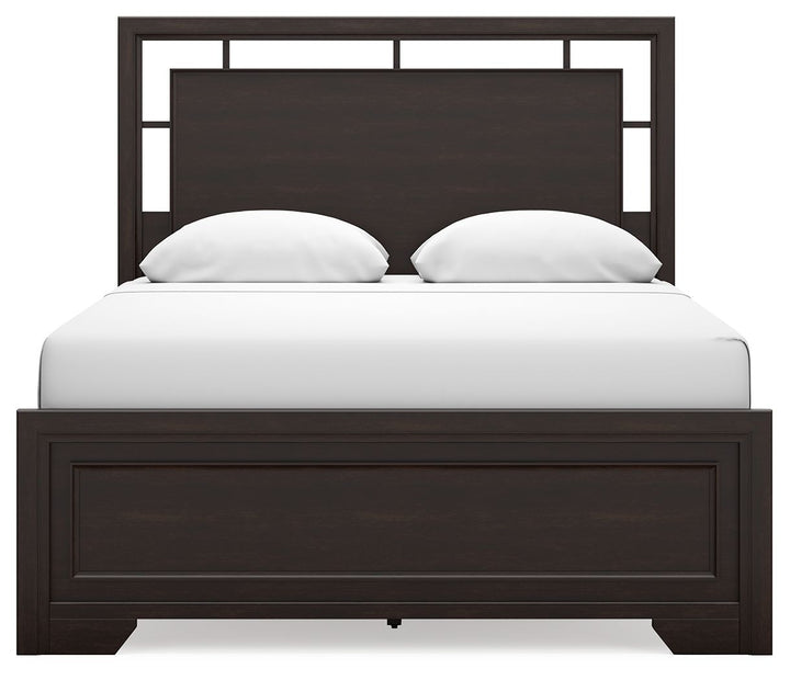 Covetown - Queen Panel Bed - Dark Brown by Ashley Furniture product image