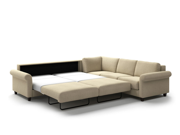 Luonto Hugo studio - Hugo King Sectional Atlantic-03 104-9 Wenge Open Angle
