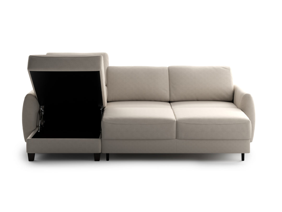 Luonto Delta studio - Delta LHF-Chaise-RHF-Loveseat-Sleeper Cloud-02 104-9 Smoked-Birch Open Front