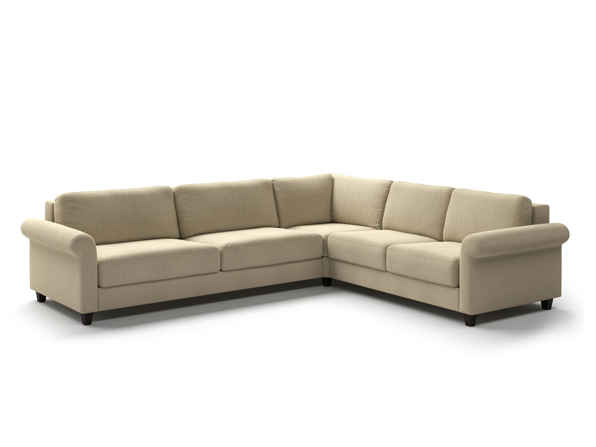 Luonto Hugo studio - Hugo King-Sectional Atlantic-03 104-9 Wenge Closed Angle