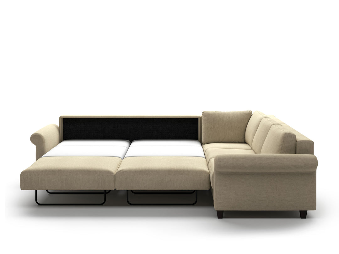 Luonto Hugo studio - Hugo King-Sectional Atlantic-03 104-9 Wenge Open Front
