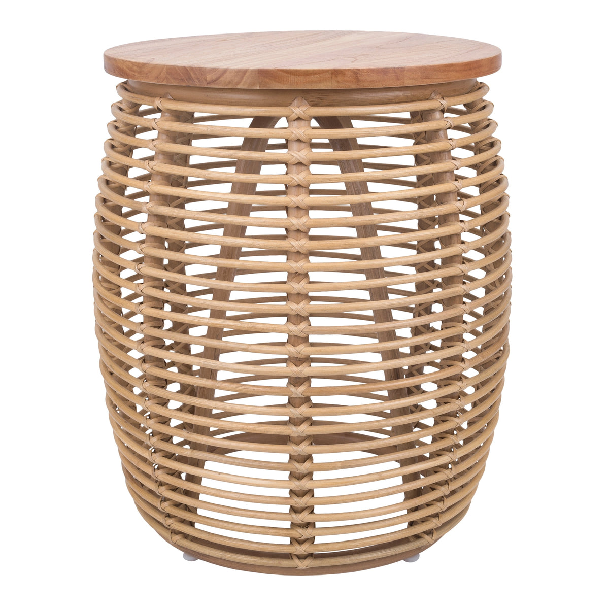 Iris Rattan Side/End Table - Honey