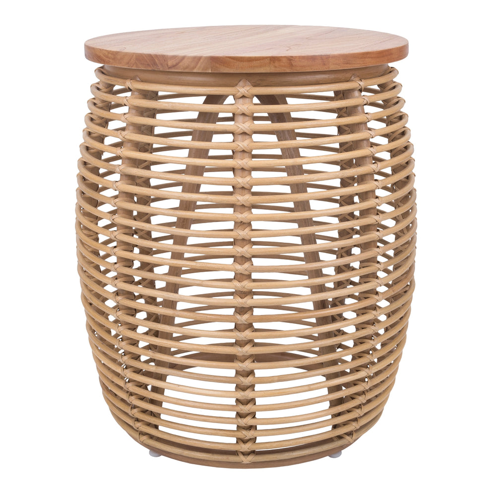 Iris Rattan Side/End Table - Honey