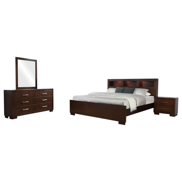 Coaster Furniture 200719Q-S4 Jessica 4-Piece Queen Bedroom Set Cappuccino