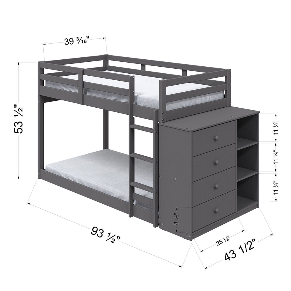 gaston-twin-over-twin-bunk-bed-with-4-drawers-3-compartments-gray