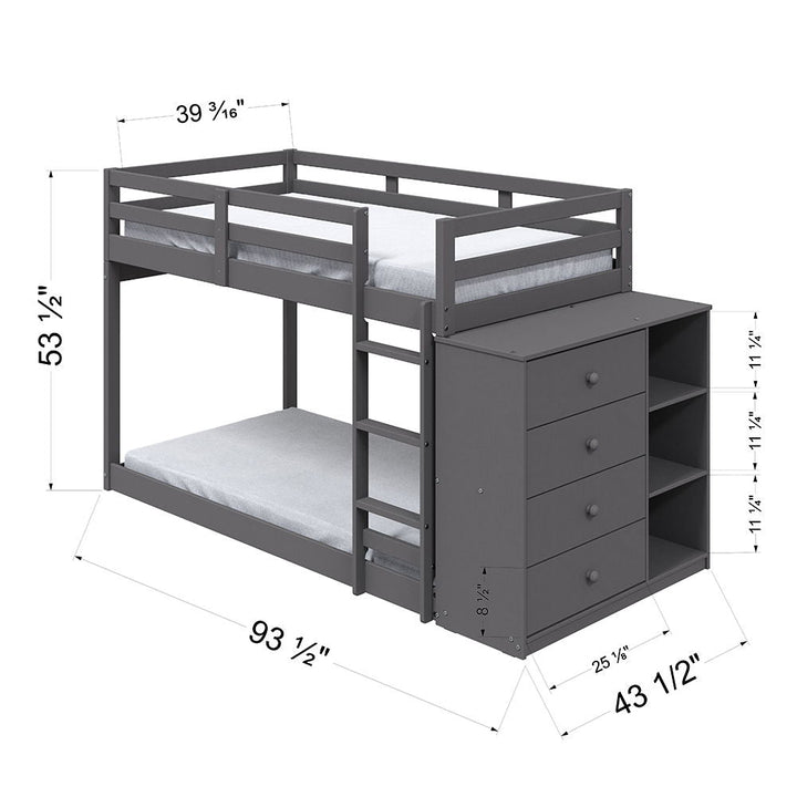 gaston-twin-over-twin-bunk-bed-with-4-drawers-3-compartments-gray