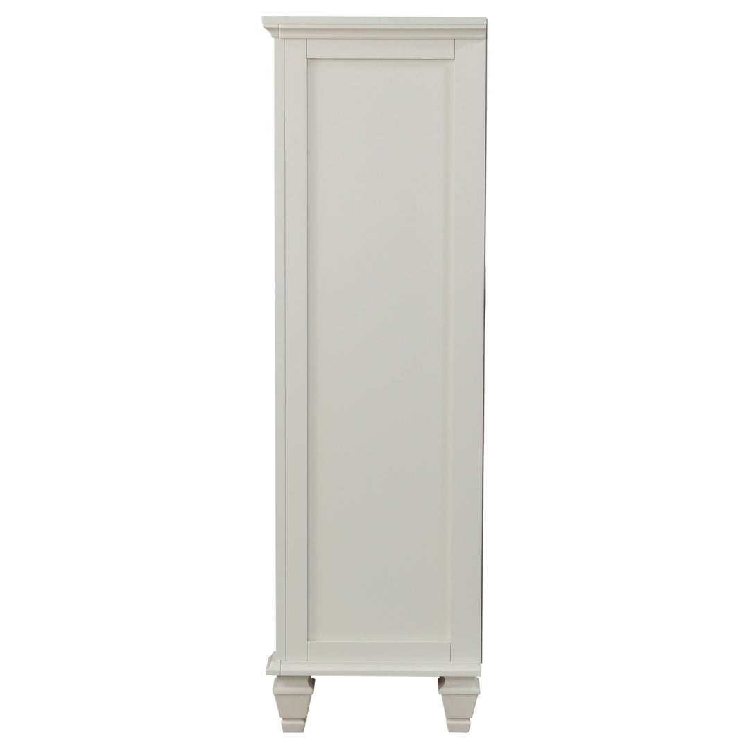 Sandy Beach - 8-Drawer Door Chest - Cream White