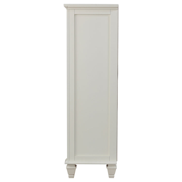 Sandy Beach - 8-Drawer Door Chest - Cream White
