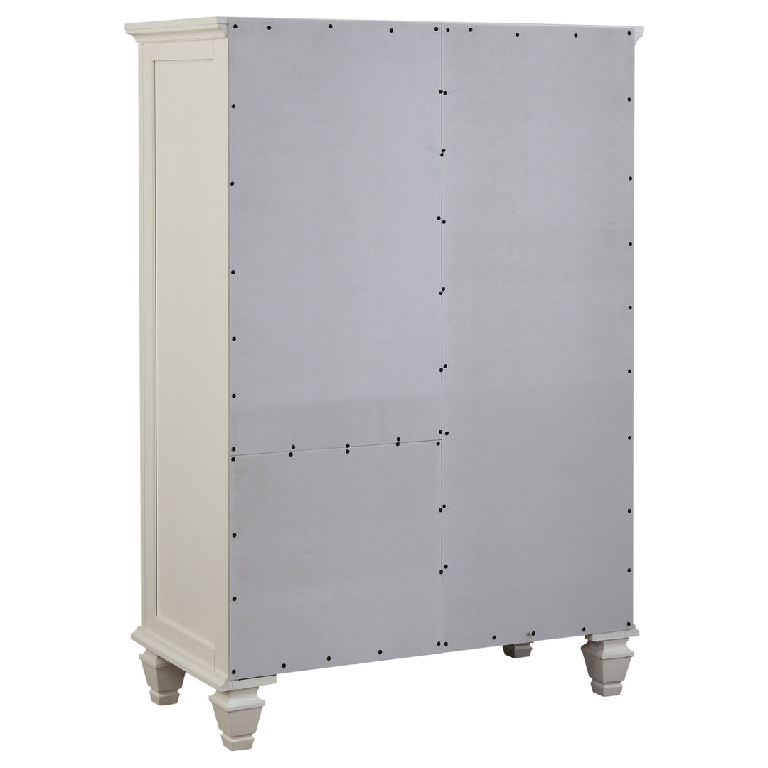 Sandy Beach - 8-Drawer Door Chest - Cream White