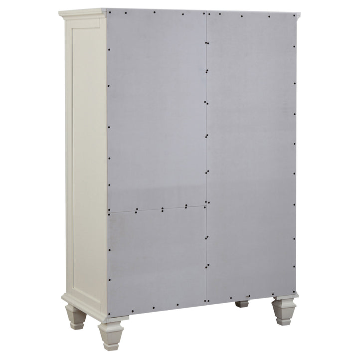 Sandy Beach - 8-Drawer Door Chest - Cream White