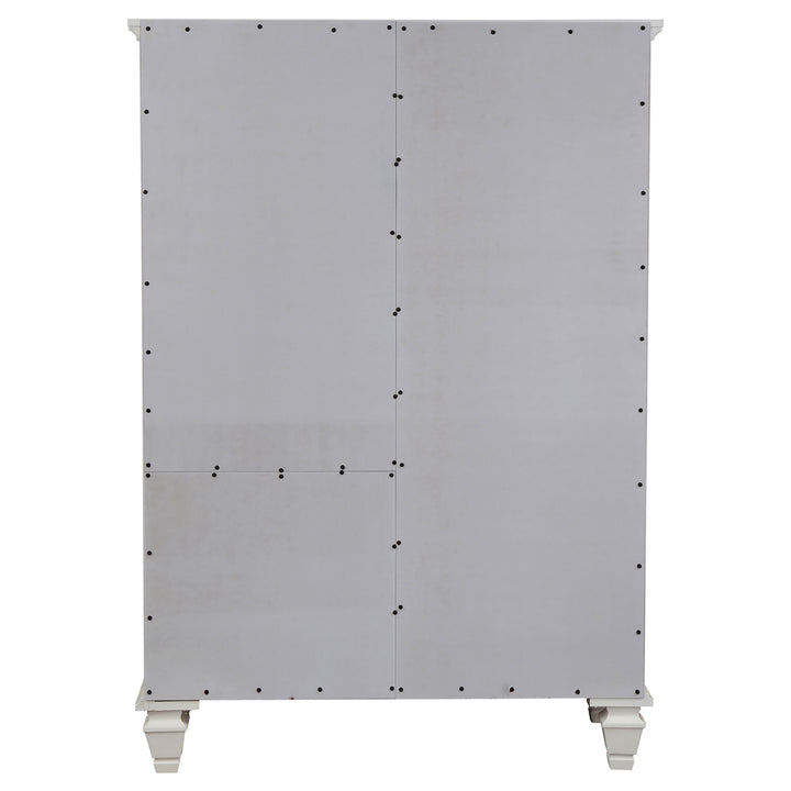 Sandy Beach - 8-Drawer Door Chest - Cream White