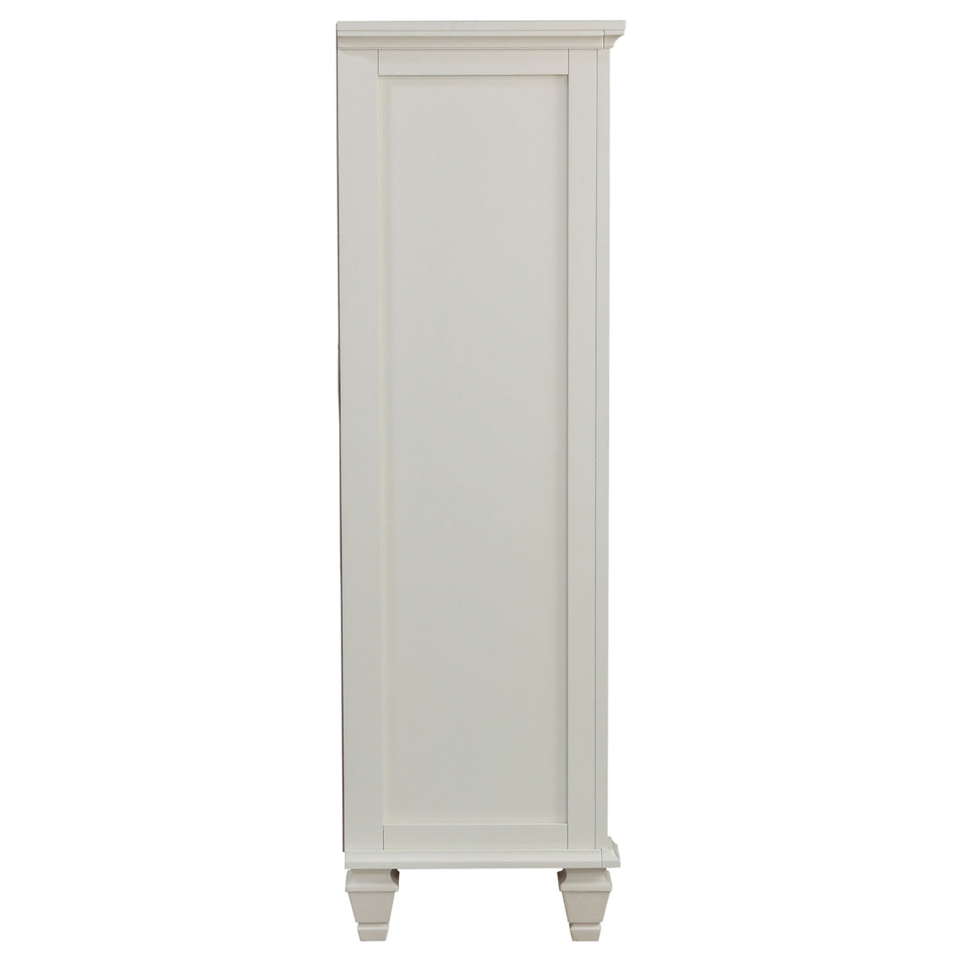Sandy Beach - 8-Drawer Door Chest - Cream White