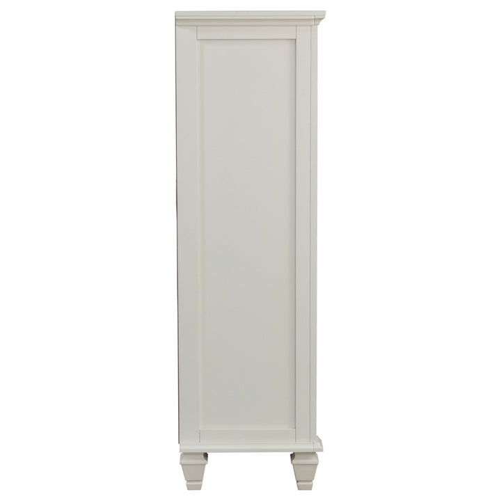Sandy Beach - 8-Drawer Door Chest - Cream White