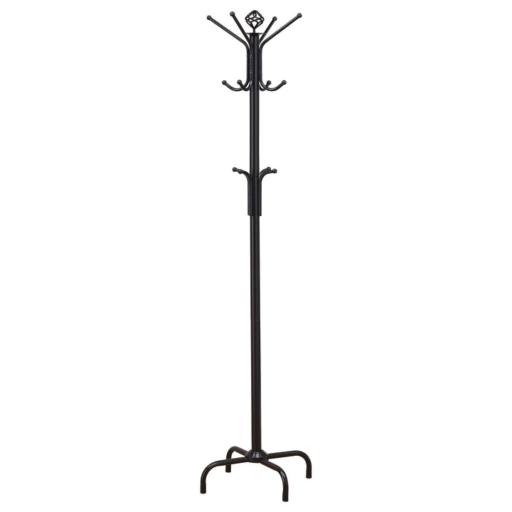 Coaster Furniture 2019 Collier 12 Hook Freestanding Coat Rack Hat Hanger Black