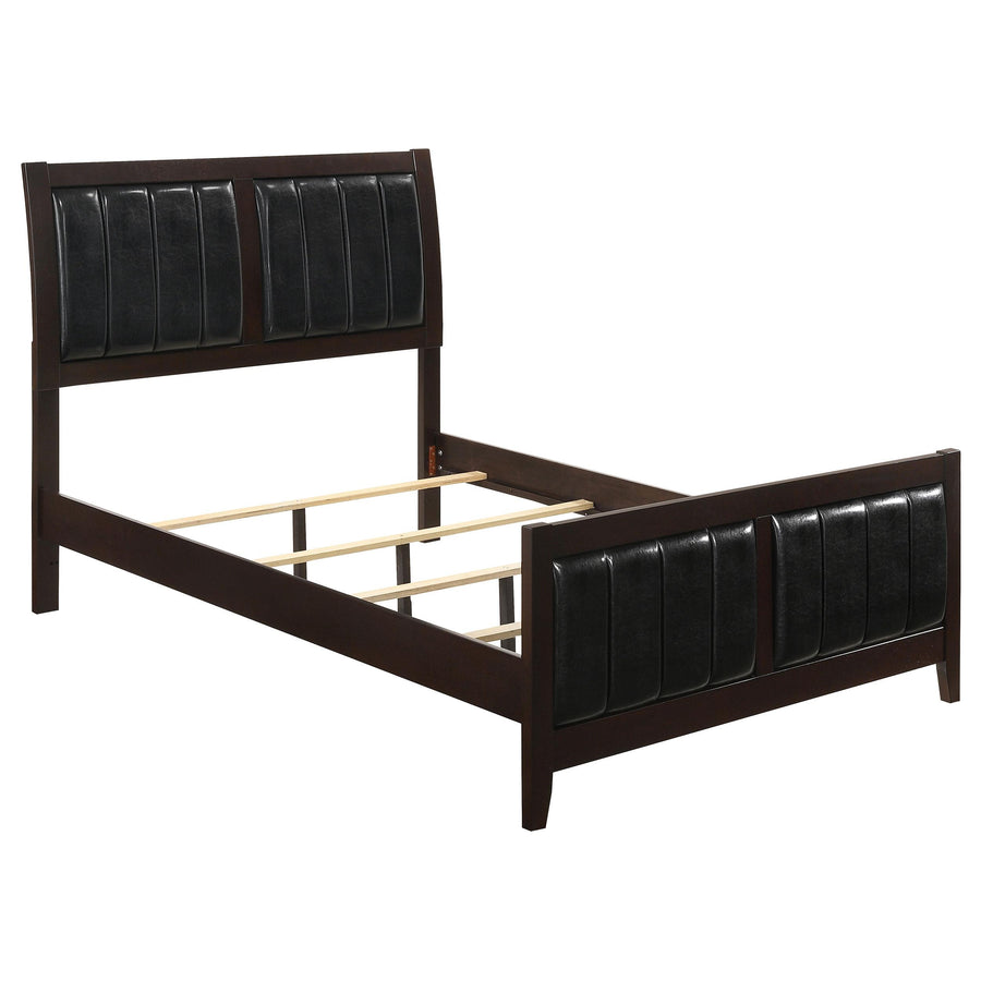 Coaster Furniture 202091Q Carlton Wood Queen Panel Bed Cappuccino