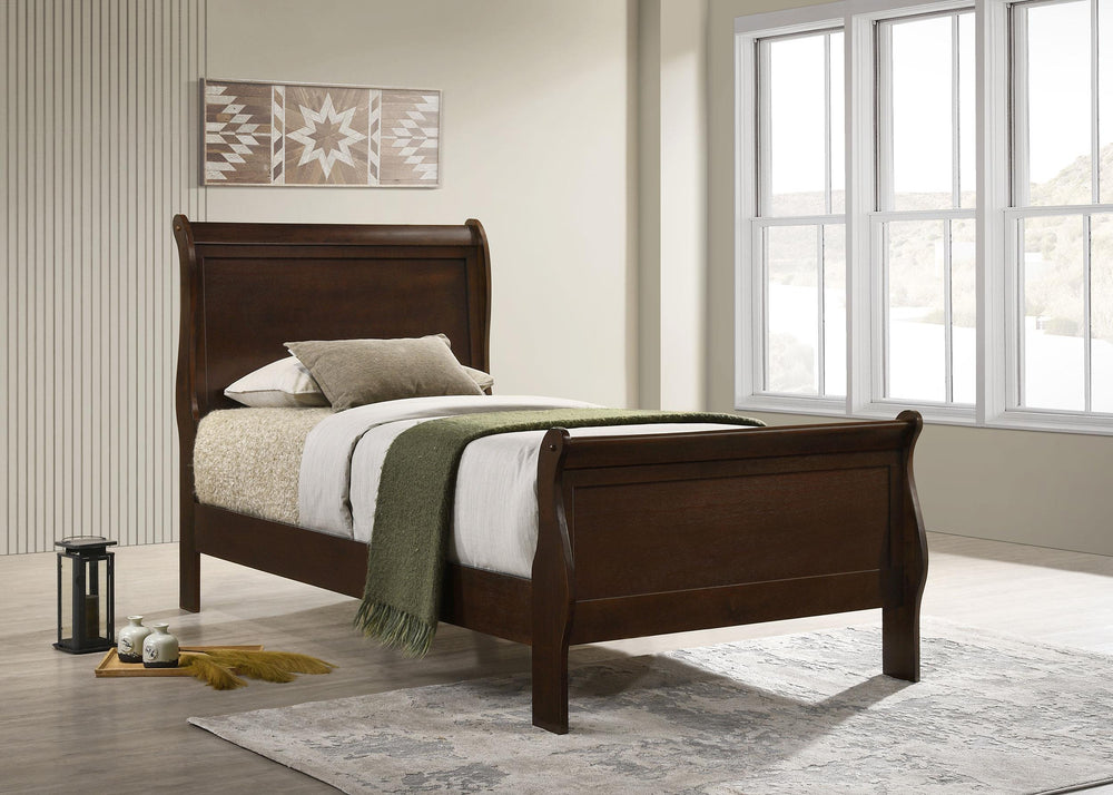 coaster-furniture-202411t-louis-philippe-wood-twin-sleigh-bed-cappuccino
