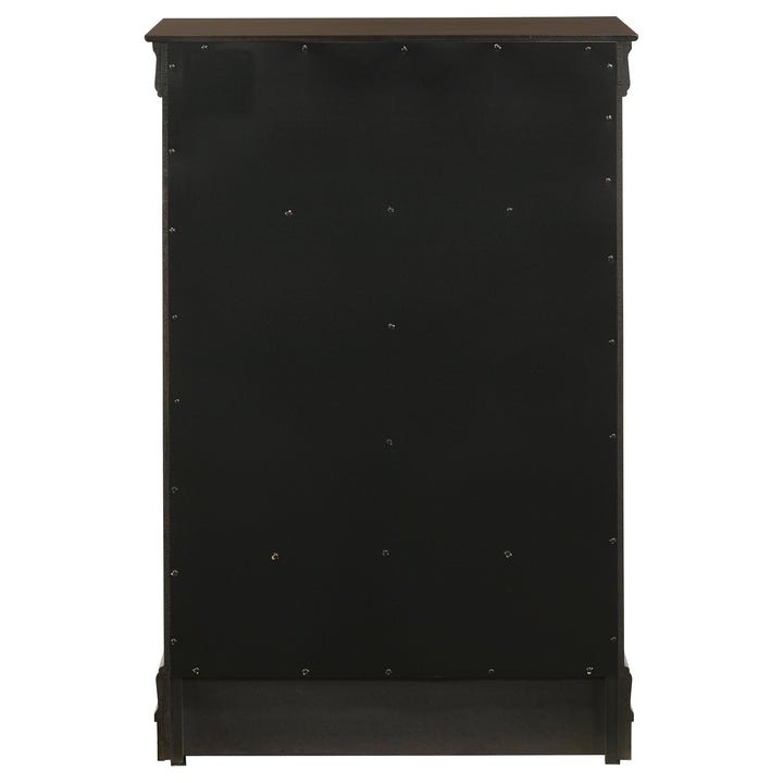 Louis Philippe - 5-Drawer Bedroom Chest - Cappuccino