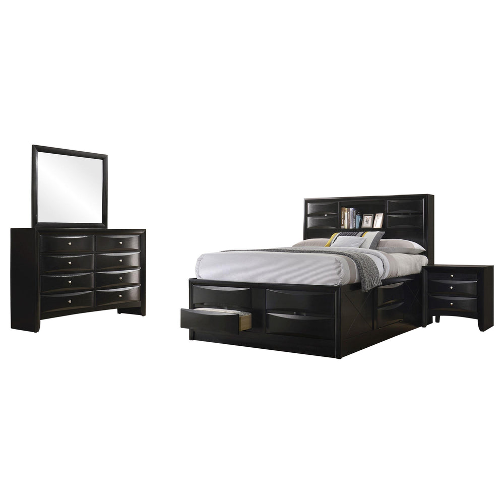 Coaster Furniture 202701Q-S4 Briana 4-Piece Queen Bedroom Set Black